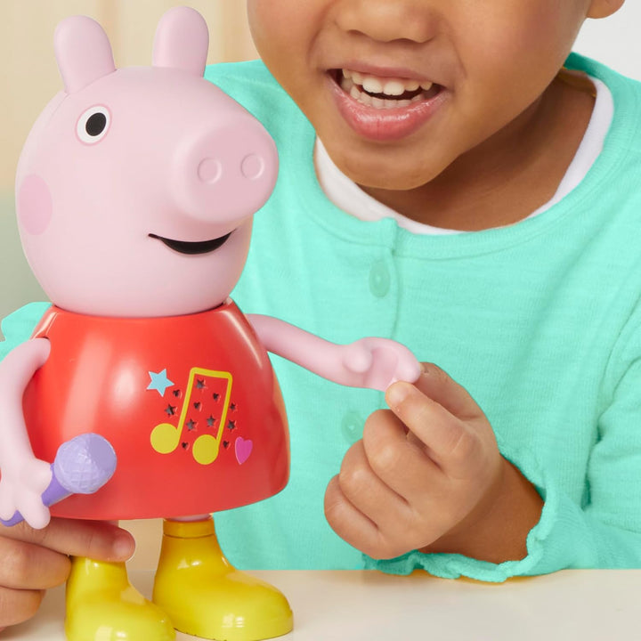 Peppa Pig Plauder- & Singspass Peppa Puppe, Pink, 20 cm Talk and Sing, Talk and Sing