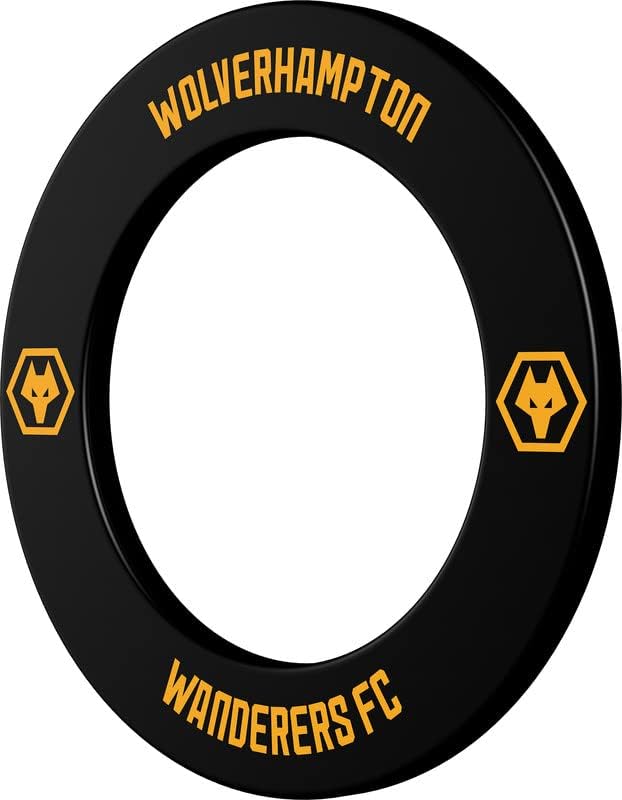 FOCO Offiziell lizenziertes Wolverhampton Wanderers Football Club Wolves FC Dartscheibe und Dart-Sur