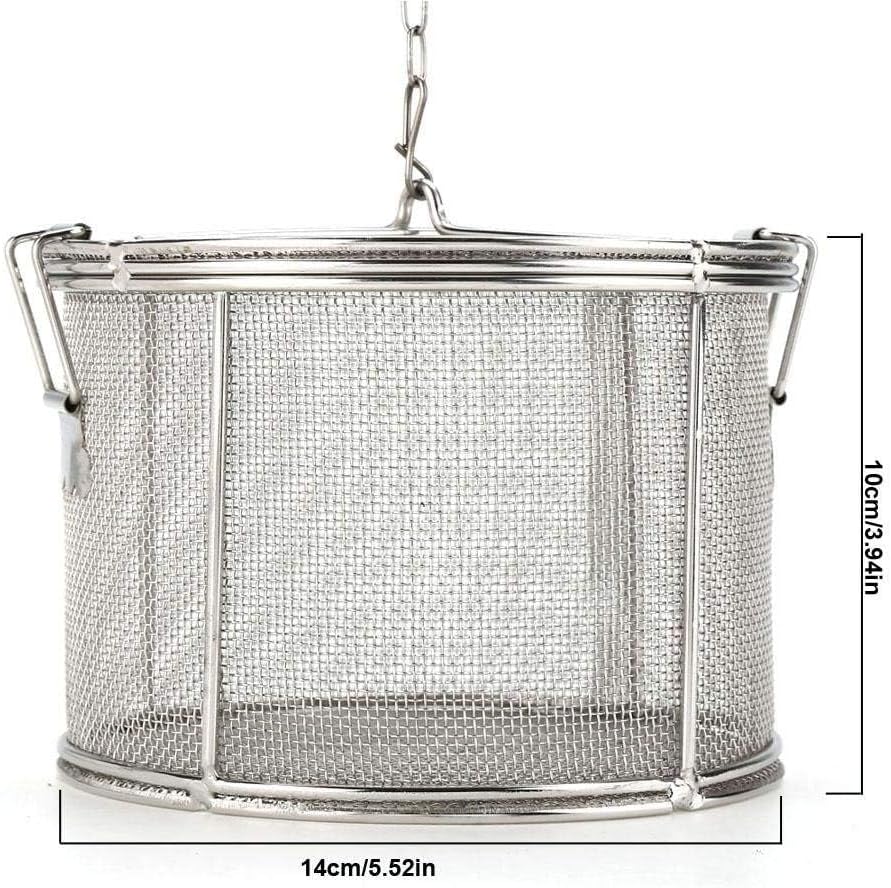 Edelstahl Spice Gewürz Sieb Tea Ball Sieb Suppe Würze Abtrennung Korb Spice Filter - 14 * 10cm 14*10