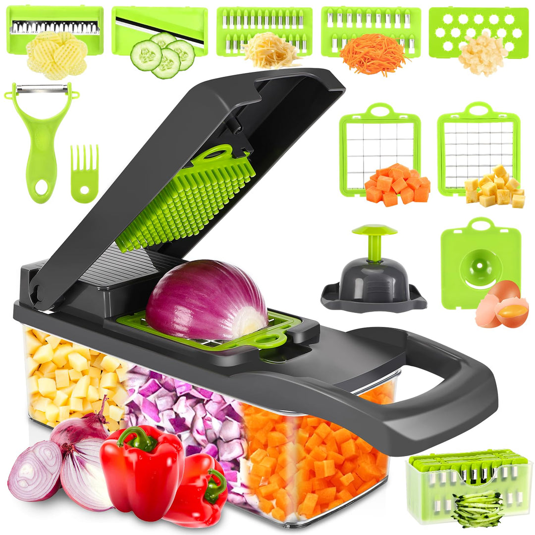 Gemüseschneider, Mandoline Gemüsehobel, 16 In 1 Mehrzweck Gemüse Schneider, Vegetable Chopper, Karto