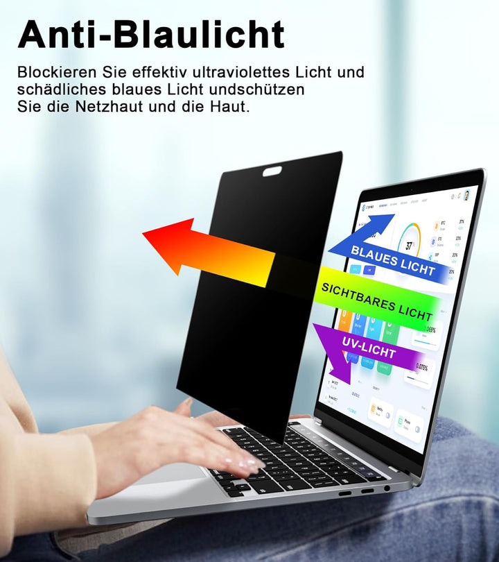 STARY 360° Blickschutzfolie für MacBook Pro 13 zoll (2016-2022) & MacBook Air 13 zoll (2018-2021),Se