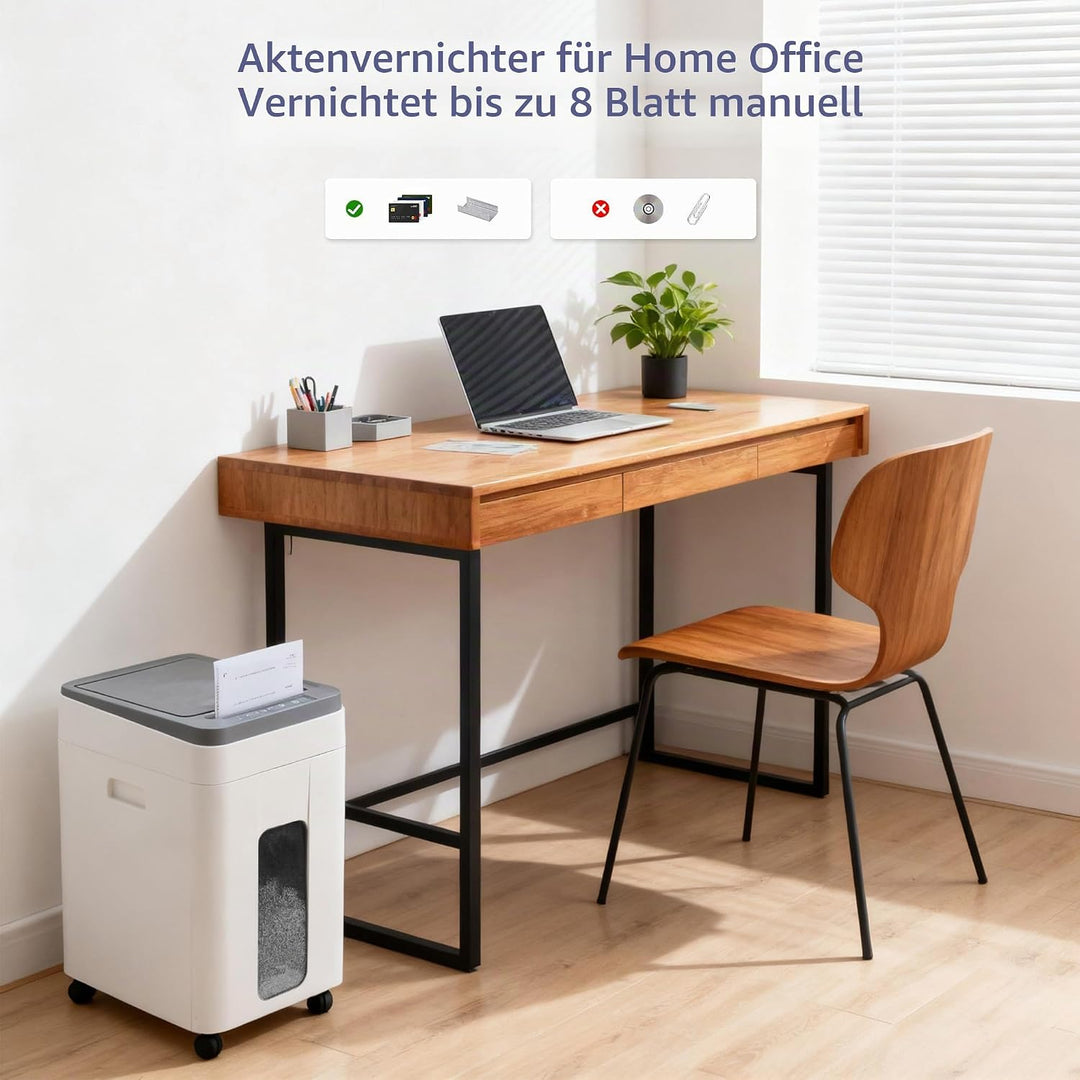 Aktenvernichter Papierschredder Paper Shredder: 400-Blatt Auto-Feed P5 Mikroschnitt Partikelschnitt