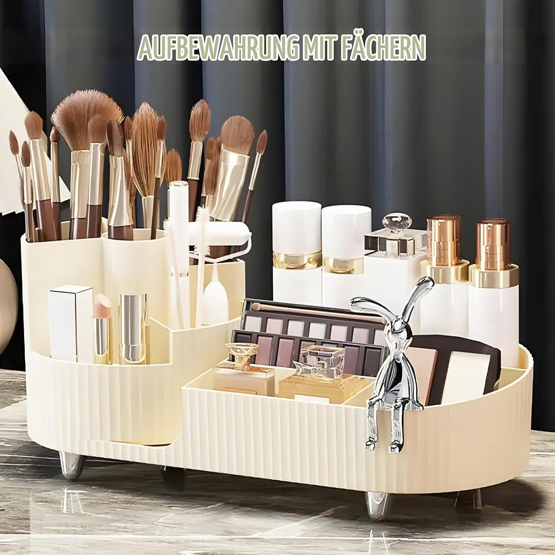 Schminktisch Kosmetik Make Up Organizer, Makeup Skincare Organizers, 360° Drehbar Multifunktionale P