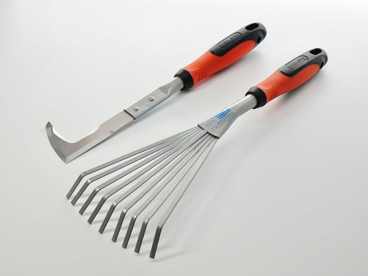 Gartengeräteset Como Duo 01, Fächerbesen und Fugenmesser, Como Duo 01
