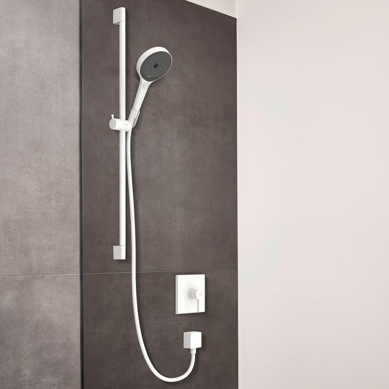 hansgrohe Wannenarmatur Finoris, Unterputz Brausebatterie, Duscharmatur für 1 Funktion, Mattweiss Ma