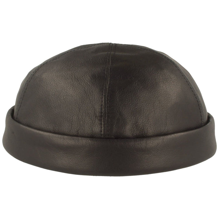 Bullani Docker-Cap Dockermütze Seemannsmütze aus 100% Leder – Made IN Germany – Bequem & Hautverträg