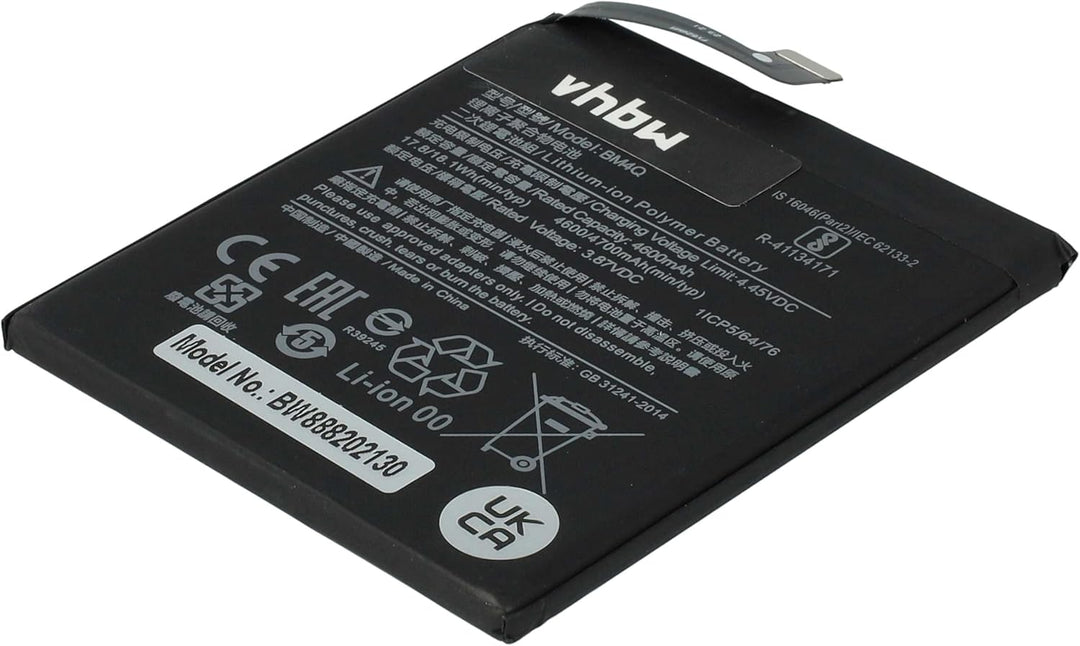 vhbw Akku kompatibel mit Xiaomi Pocophone M2004J11G, Poco F2 Pro 5G Handy Smartphone Telefon (4400 m