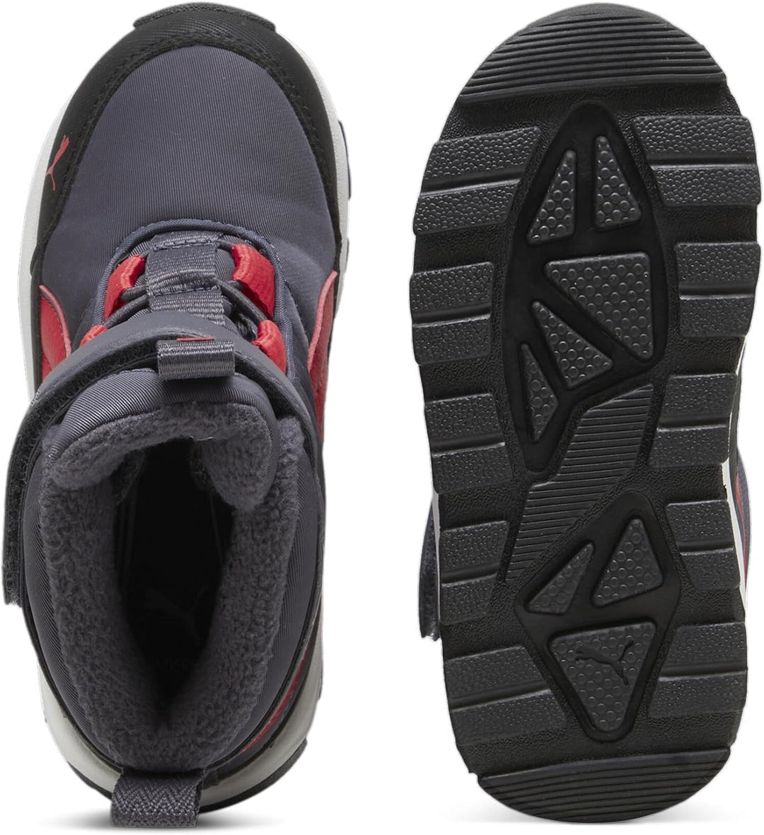 PUMA Unisex Kinder Evolve Boot Puretex Ac+psHigh Boot 21 EU Galactic Gray Tart Cherry Puma Black, 21