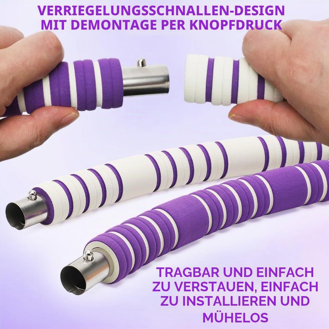 Hula Hoop Reifen Erwachsene, 1,1Kg Hullahub Reifen zum Abnehmen, 93 cm Durchmesser, 8 Segmente Abneh