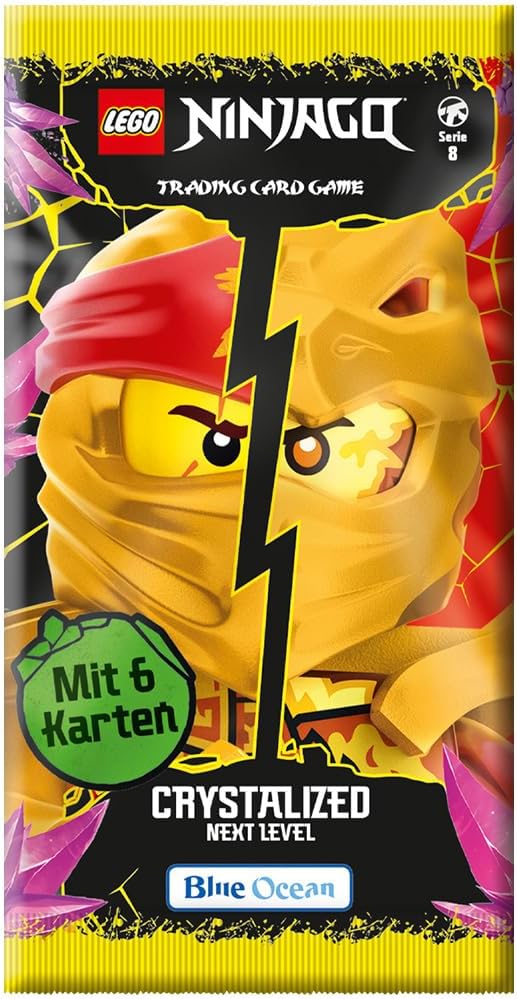 Bundle mit LEGO Ninjago Serie 8 Next Level Trading Cards - 2 Display (100 Booster) + Exklusive Colle