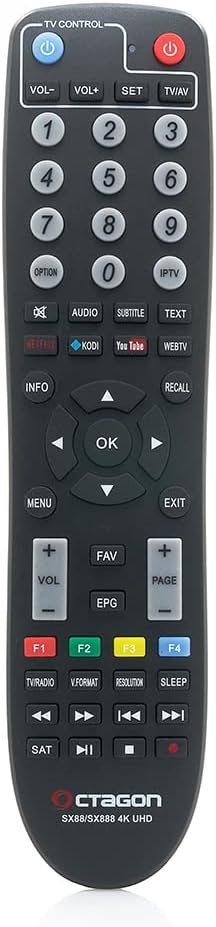 Octagon SX888 V2 (Version 2) 4K UHD E2 Linux Smart TV Receiver, Multiboot SW: Define OS + E2 Linux,