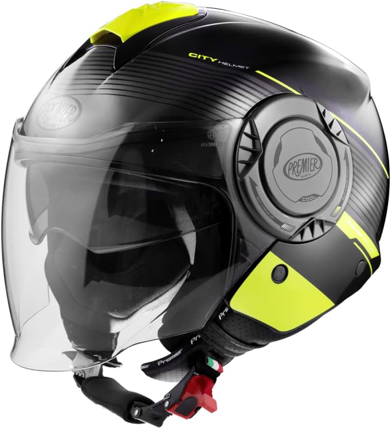Premier Unisex-Adult Cool Evo Helm, XS Schwarz Und Gelb