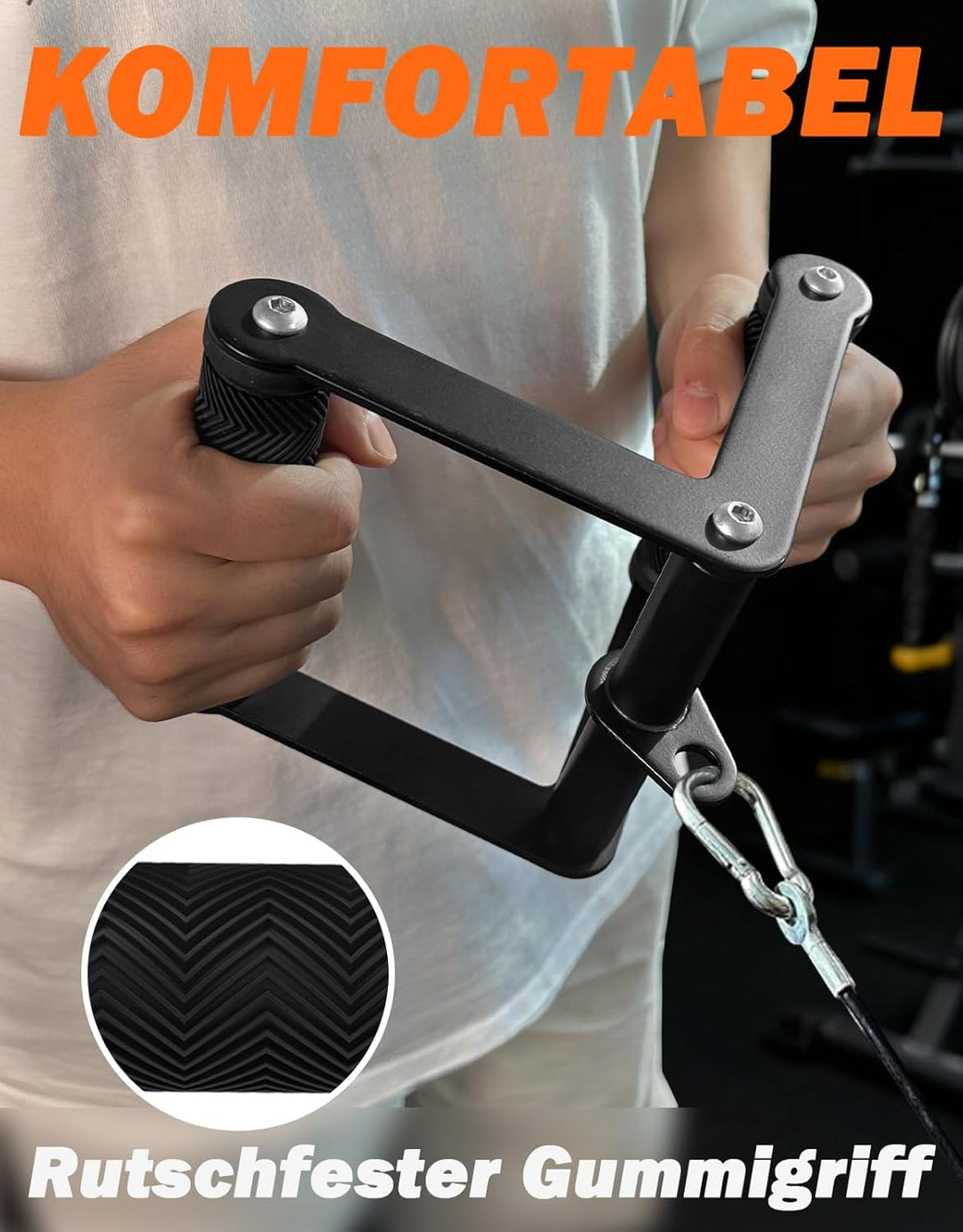 Fitarc Double D Reihe Griff, LAT Pull Down Griff, LAT Pulldown Anbauteile, Close Grip Kabel Befestig