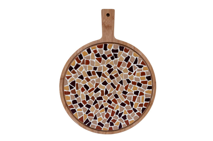 Little Creations mosaik Servierbrett Rund | DIY Bastelset Erwachsene | Gestalte deine eigene Servier