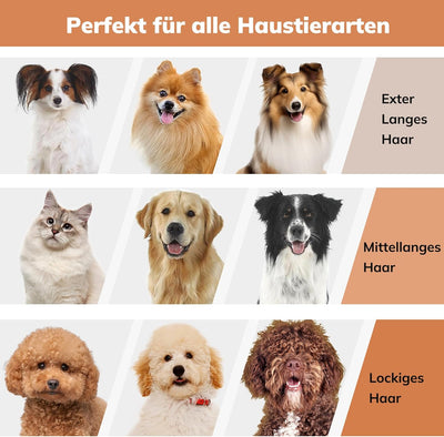 Hundeschermaschine mit Staubsauger, Morpilot Hundestaubsauger mit Bürste, 12000Pa Leistungsstarke El