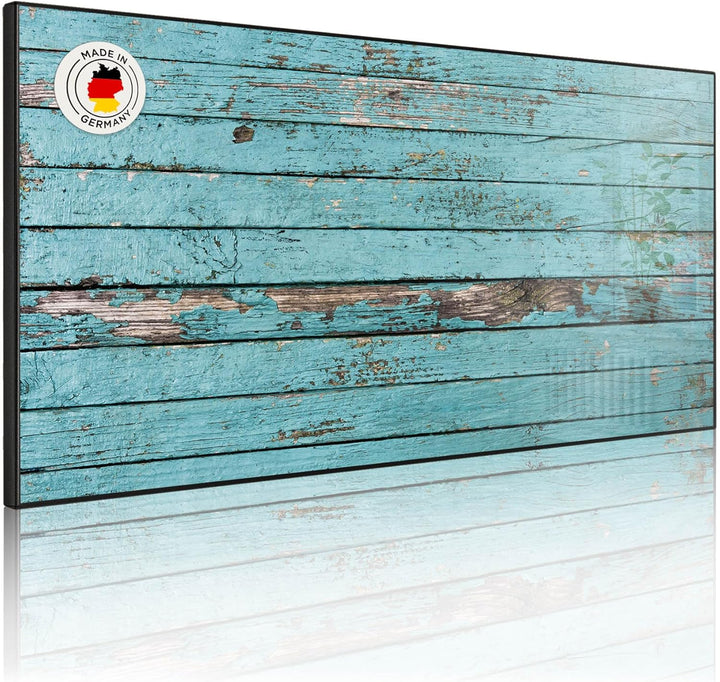 banjado Magnettafel schwarz 78 x 37cm / Magnetwand Metall/Magnetpinnwand als Memoboard/Pinnwand Magn
