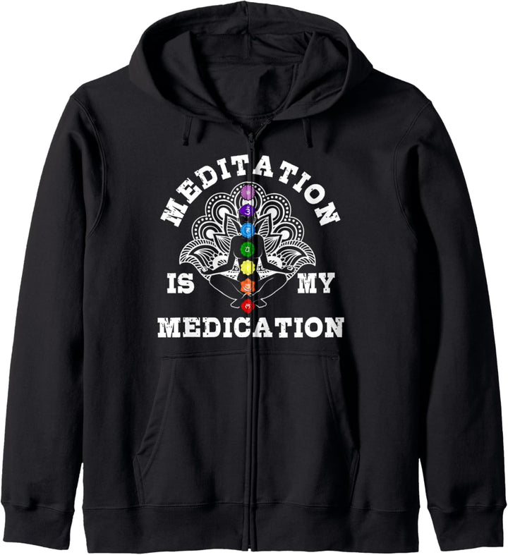 Meditation Is My Medication | Spiritual Healing Gift Kapuzenjacke