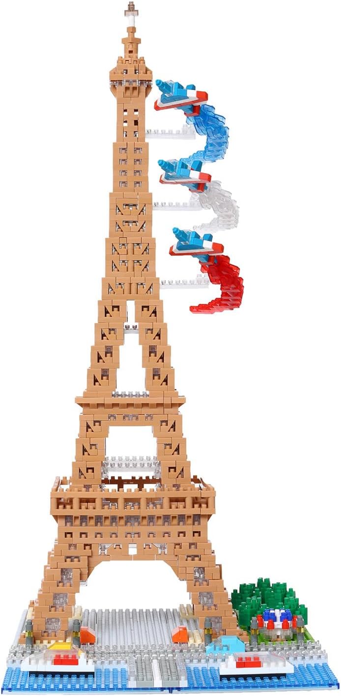 nanoblock - Weltberühmt - Eiffelturm Deluxe Edition, Advanced Hobby Series Bauset Mehrfarbig, Mehrfa