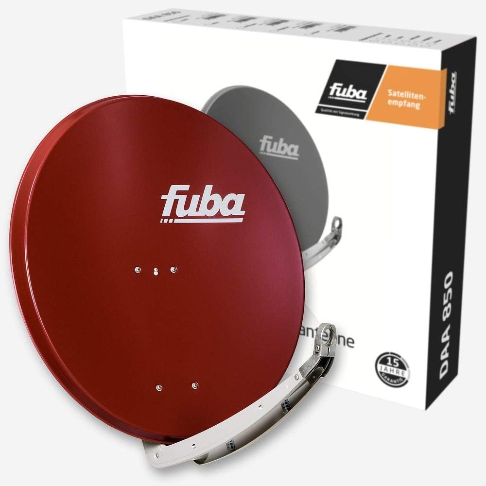 Fuba DAA 850 Satellitenspiegel 85cm Rot ziegelrot 85 cm, ziegelrot 85 cm