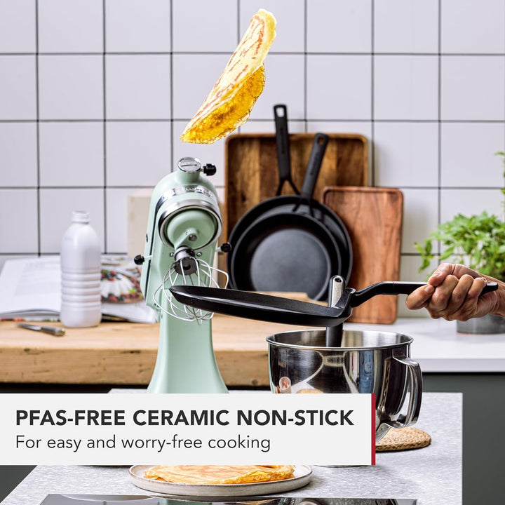 KitchenAid Classic Forged Pfannkuchenpfanne (24cm), hart anodisiert, PFAS-freie gesunde keramische A
