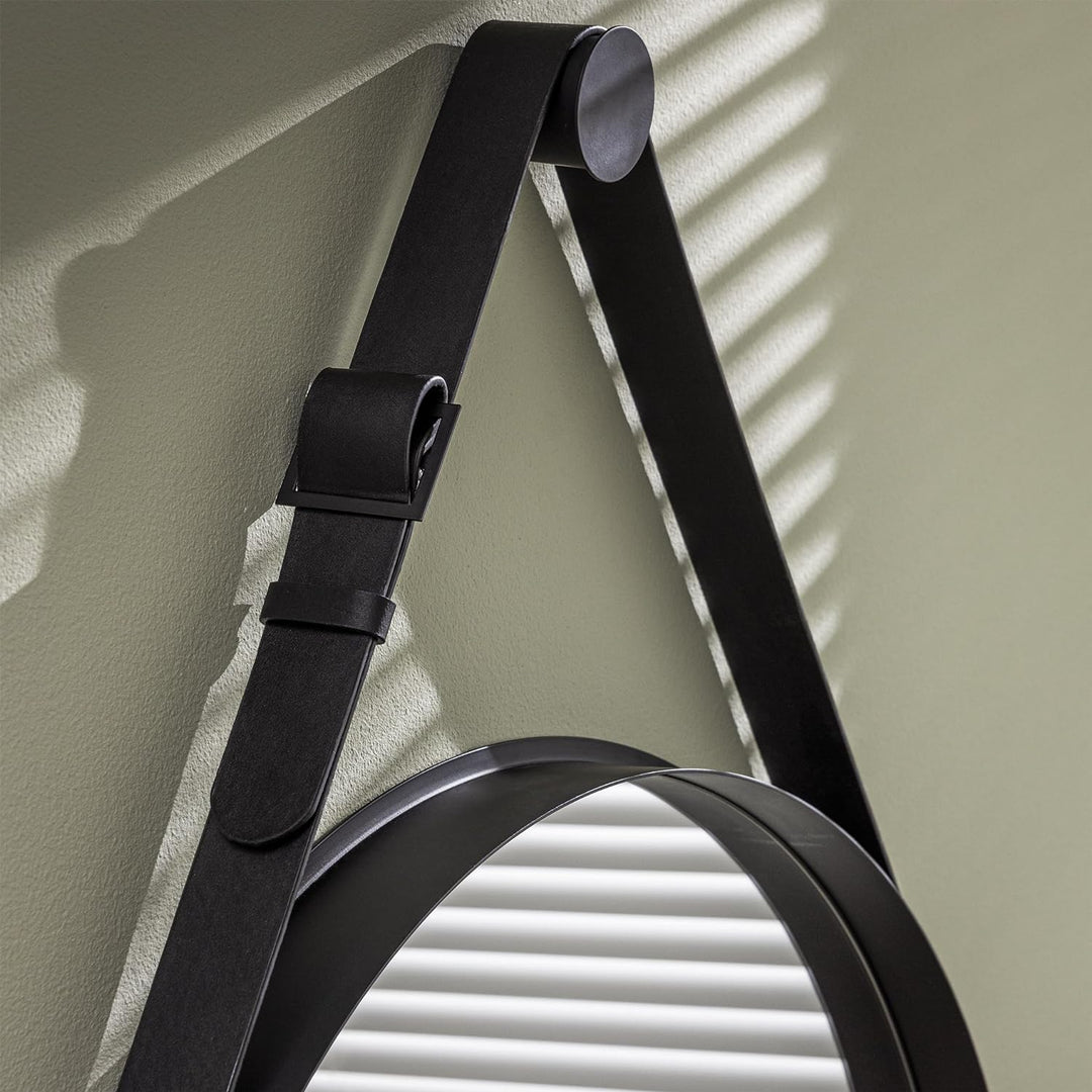 INSPIRE - Runder Spiegel Barbier - Ø 43 cm - Hängespiegel - Metall - Schwarz Barbier - Ø 43 Cm - Sch