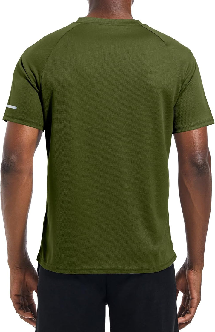 Holure 3 or 5er Pack Herren Sports Tshirts Atmungsaktiv Schnelltrocknend Kurzarm T-Shirts Funktionss