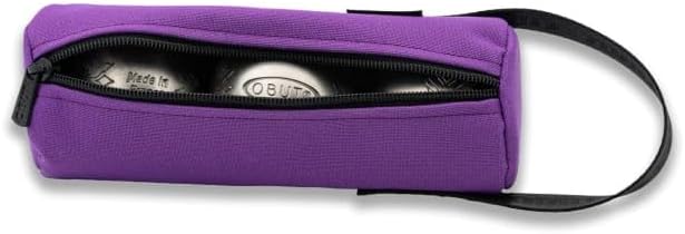 Obut TROORVI Tasche mit 3 Boccia-Kugeln, aus Stoff, Violett