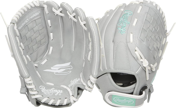 Rawlings Sure Catch Series Fastpitch Softball Glove, Basket Web, 11 inch, Right Hand Throw