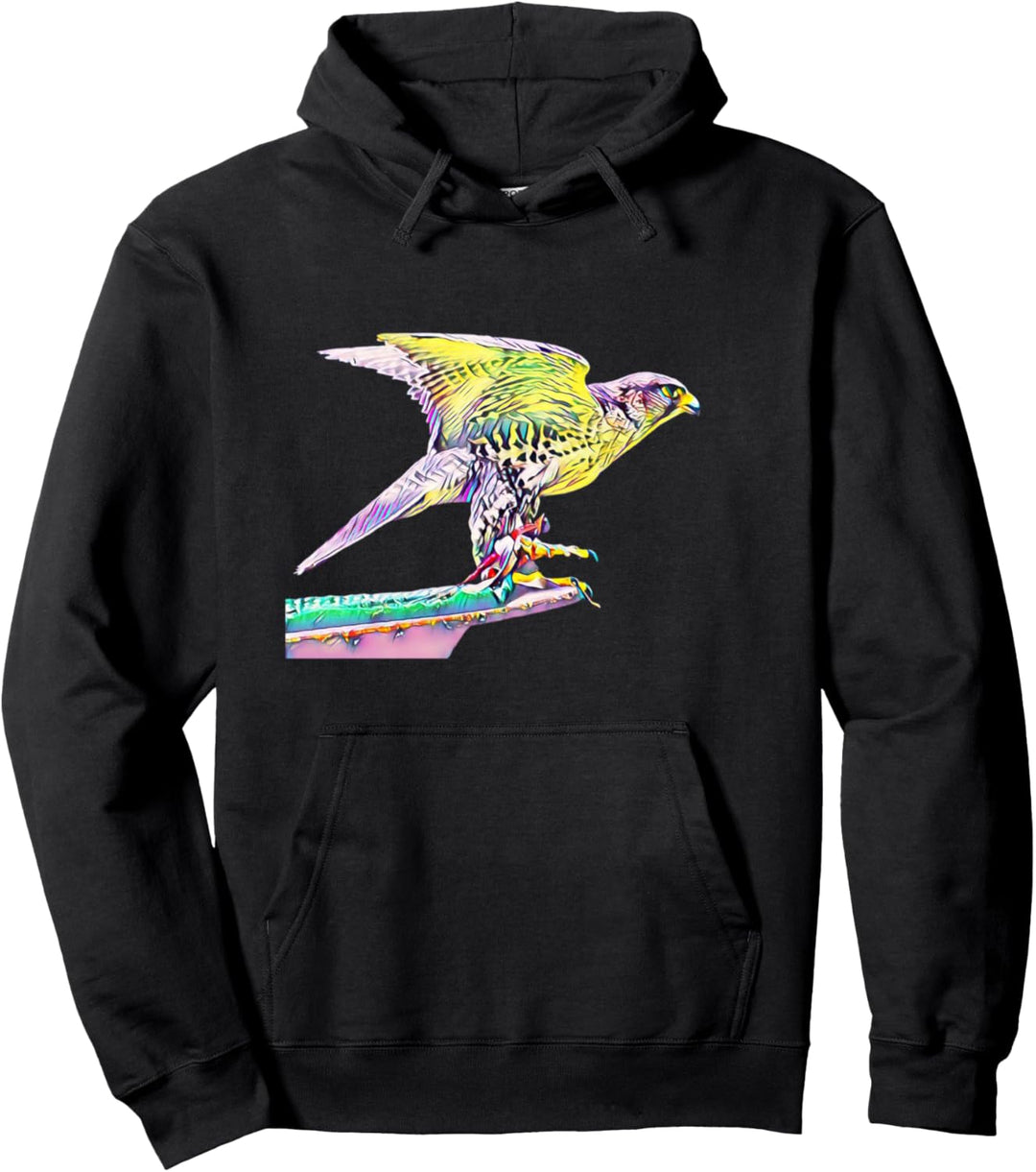 Falke Raubvogel Motiv Vögel Tiere Krallen Schnabel Falken Pullover Hoodie