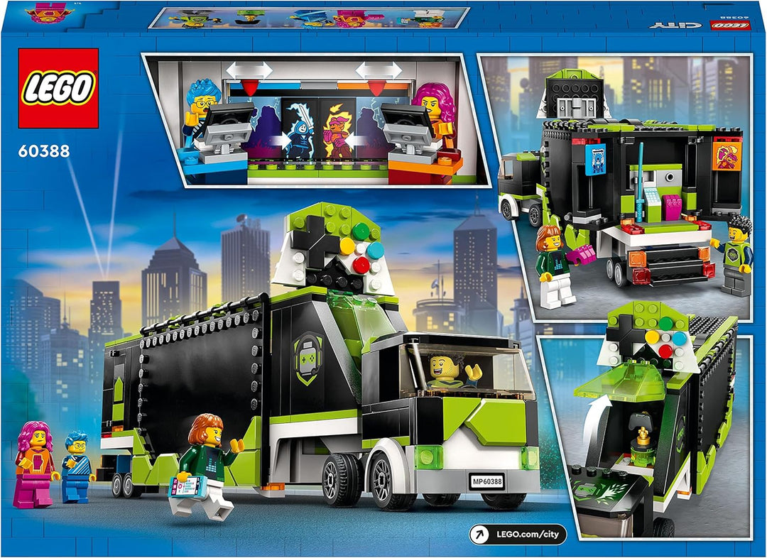 LEGO 60388 Gaming Turnier Truck, LKW-Spielzeug mit Minifiguren, Gamer-Geschenk für Jungen und Mädche
