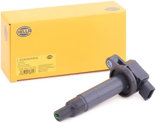HELLA 5DA 193 175-931 Zündspule - 12V - 4-polig - Kerzenschachtzündspule - geschraubt