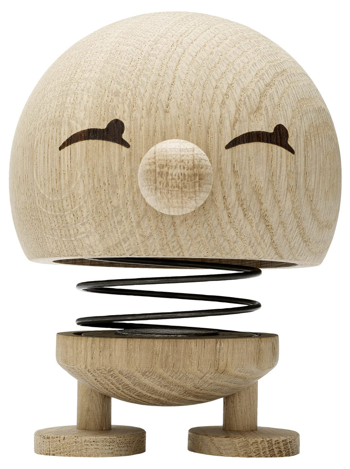 Hoptimist - Skandinavisches Design - Large Bimble aus Holz - Höhe 13 cm, Durchm. 10 cm - Raw Oak L R