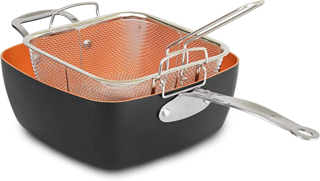 CS Kochsysteme 6 in 1 Multipfannenset KUPFERBERG indukionsfähiges Multi-Pfannenset zum Kochen, Brate