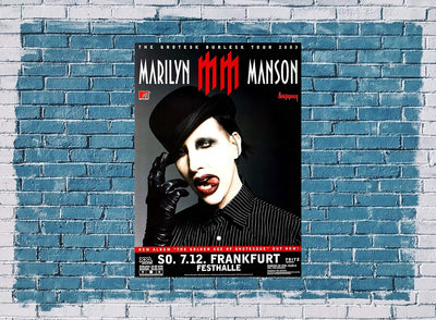 Marilyn Manson - Grotesk Burlesk, Frankfurt 2003 » Konzertplakat/Premium Poster | Live Konzert Veran