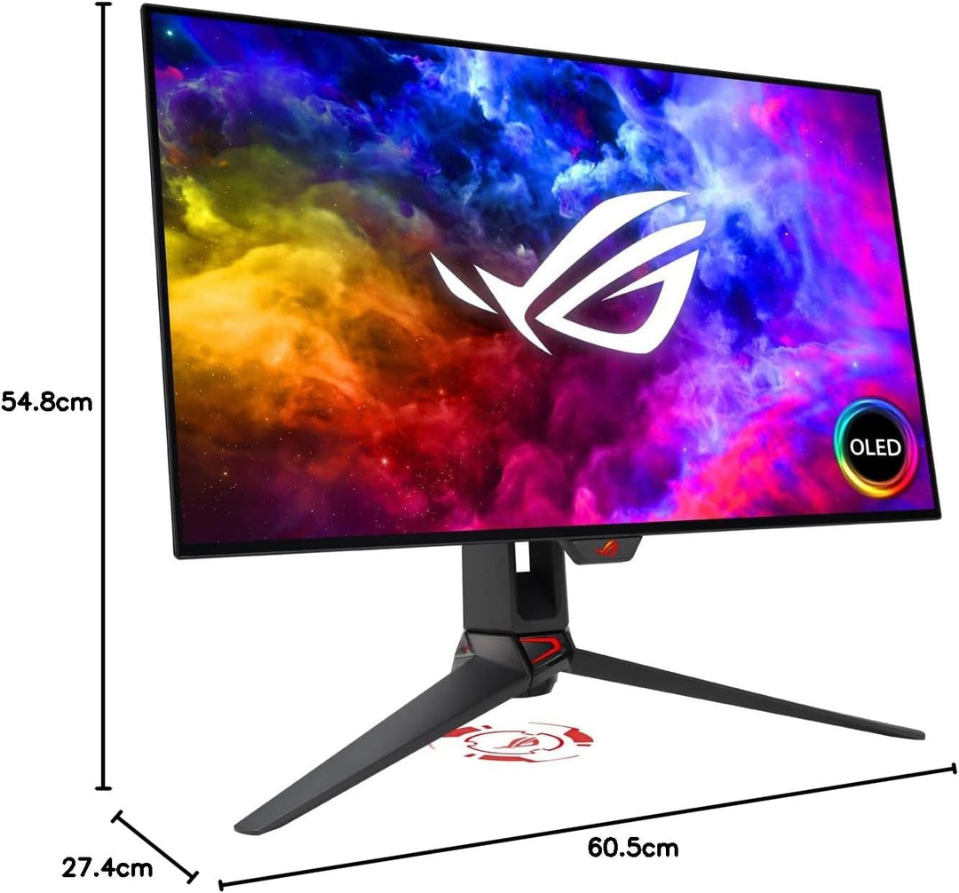 ASUS ROG Swift OLED PG27AQDM - 27 Zoll WQHD Gaming Monitor - 240 Hz, 0.03ms GtG, G-Sync, FreeSync, G
