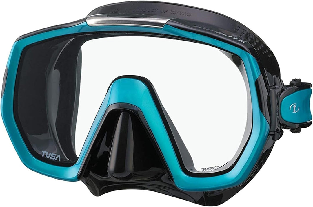 Tusa Freedom Elite - Tauchmaske schnorchelmaske Erwachsene - Schwarz Ocean Green