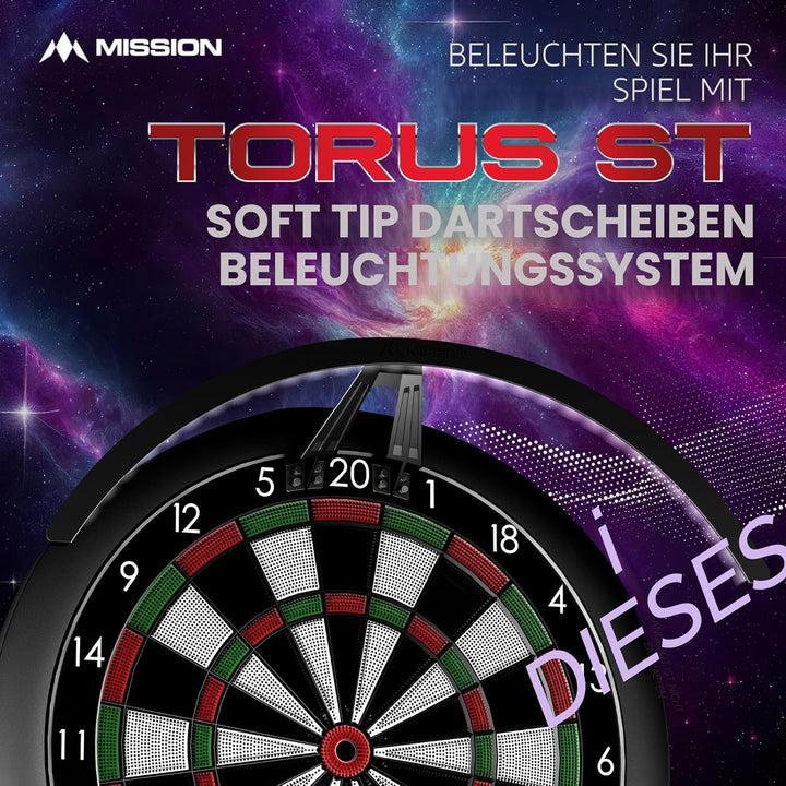 Mission Torus ST Elektronisches Dartboard Beleuchtung