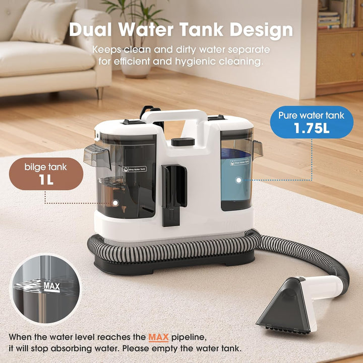 Lubluelu Powerful Suction Spot Cleaner Machine, 15KPA Handheld Upright Vacuum with Multi-Function To