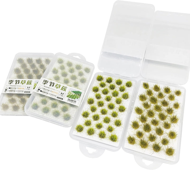 Cayway 128 Stück Static Grass Tuft Selbstklebende Statische Grass Statisches Grasbüschel, Gefälschte