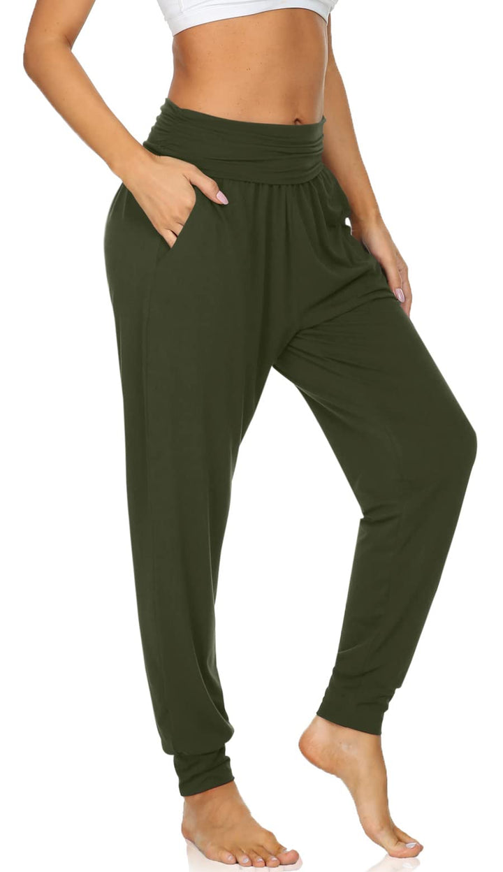 UEU Damen Sweatpants Trainingshose S Armee-grün, S Armee-grün