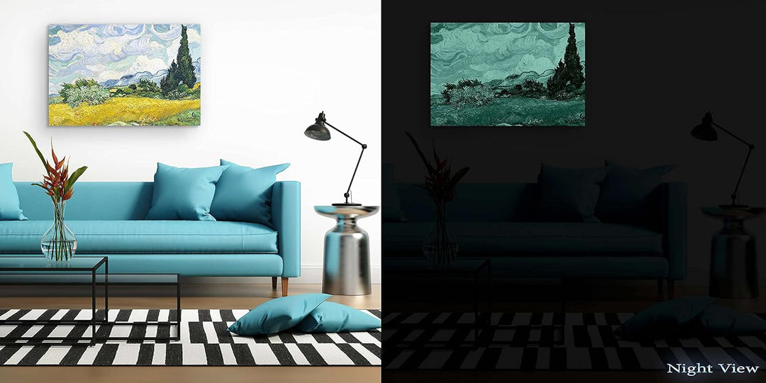 Startonight Bilder Kaskade, Leinwandbilder Moderne Kunst, Natur Wanddeko Kunstdrucke, Wandbilder 40