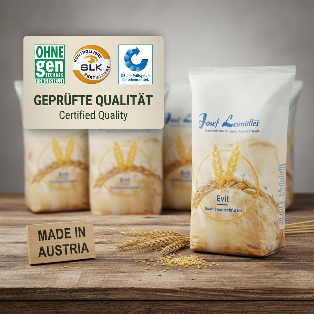 Leimüller Vogelfutter Wildvögel Ganzjährig 5Kg (Ohne Schalen) - Premium Wildvogelfutter mit geschält