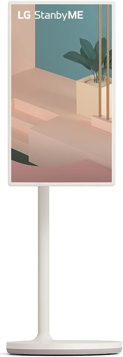 LG 27ART10 TV 68cm (27 Zoll) Lifestyle TV StanbyME (Touch Screen, 60 Hz, integrierter Akku, Streamin