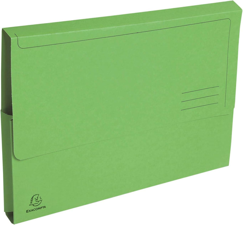 Exacompta 47673E 50er Pack Recycling-Aktenmappen Forever mit Verschlussklappe für DIN A4 Blauer Enge