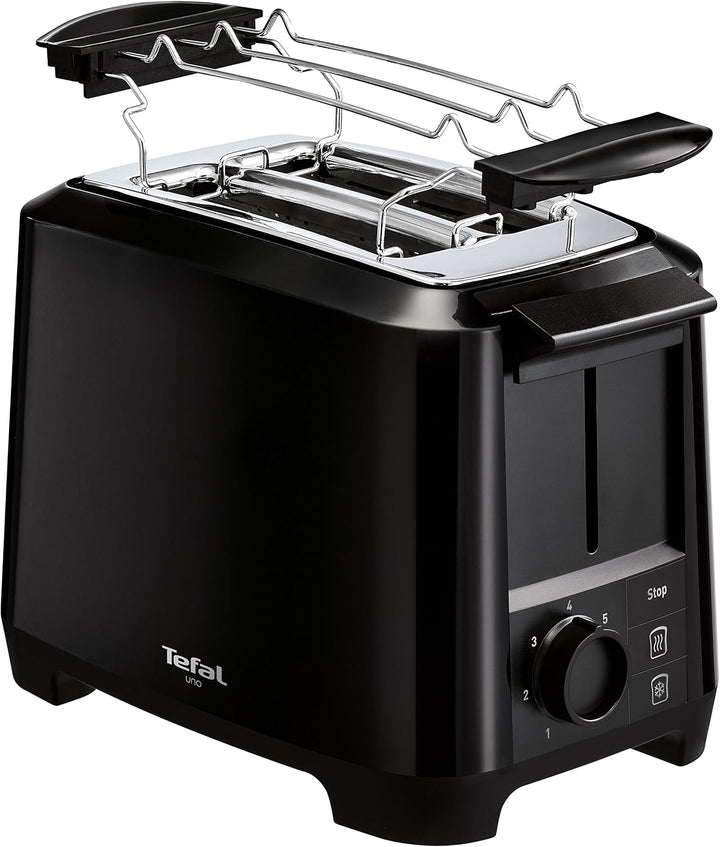 Tefal Uno TT1408 Scheibentoaster, 7 Bräunungsstufen (800 Watt) schwarz