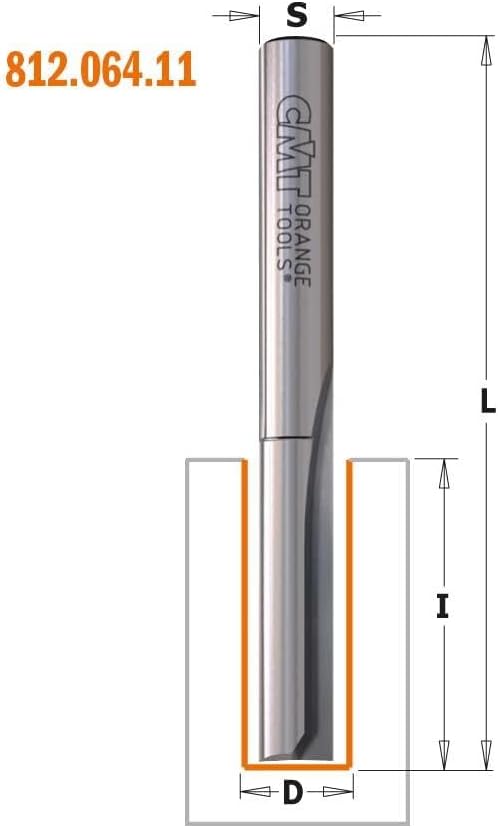 CMT Orange Tools 912.622.11 – Fräser Gerade HM S 12 D 12 x 51