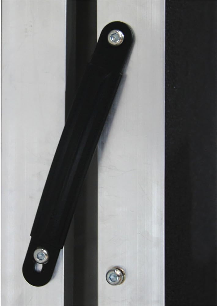Wiltec Hunderampe faltbar, 185 x 38 cm, geklappt 96 x 38 cm, aus Aluminium, rutschsicher, Traglast b