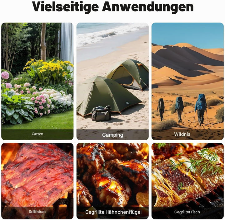 Edelstahl Spanferkelgrill, Höhenverstellbar Grillspiess mit 15W Motor, Elektro Spiessbratengrill mit