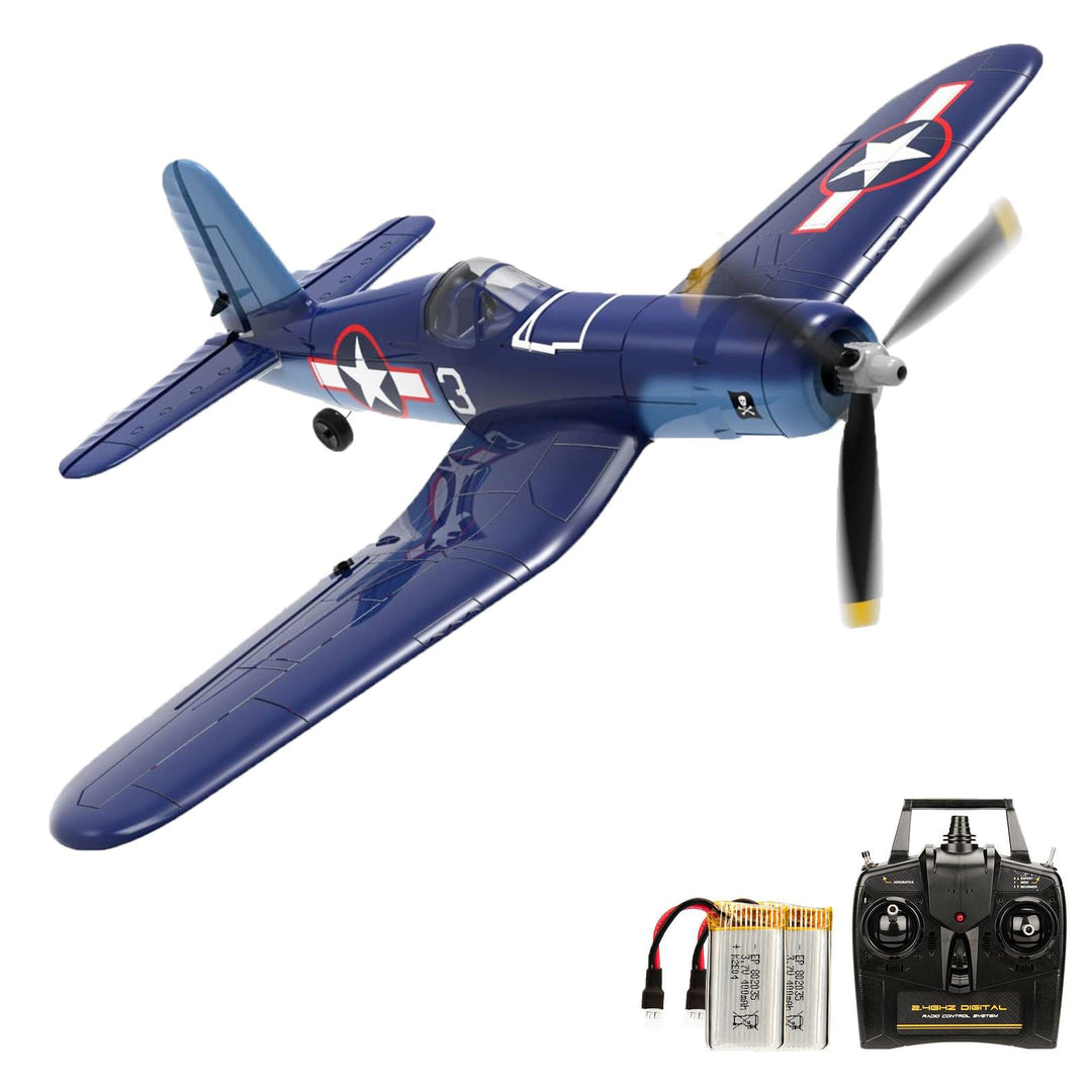 F4U RC Flugzeug, 2.4Ghz 4CH Jagdflugzeug Corsair Ferngesteuertes Flugzeug Spielzeug Kunstflug Flugze