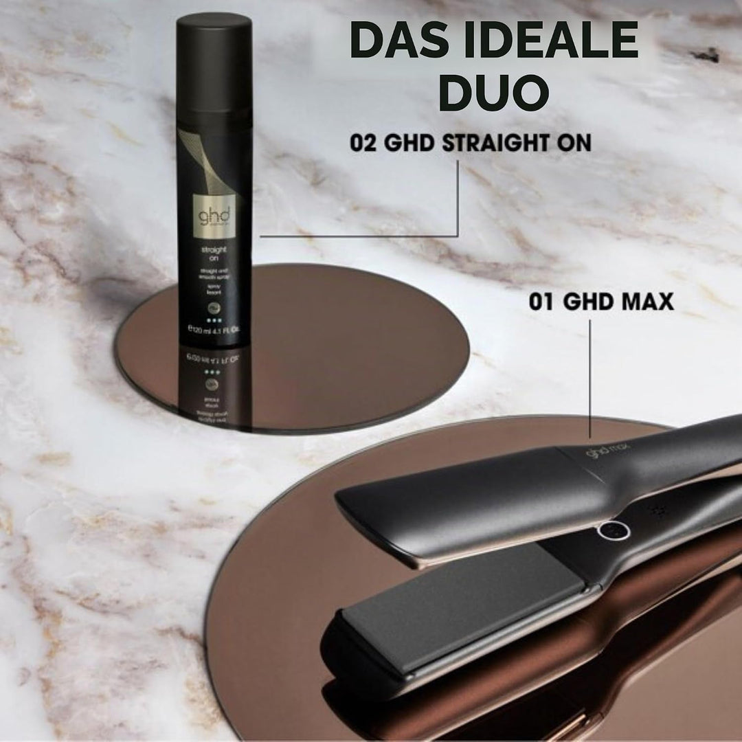 ghd max - professioneller Haarglätter mit breiten Platten für langes, dickes oder lockiges Haar, glä
